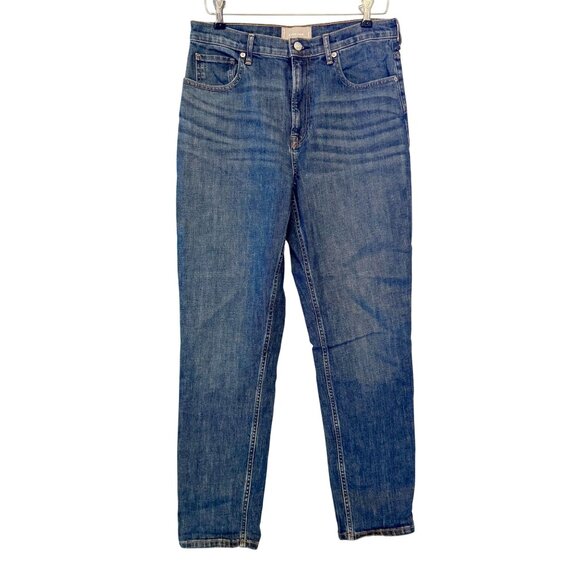 Everlane Denim - Everlane The Cheeky Jean 30 Tall Straight Leg High Rise Medium Wash Denim